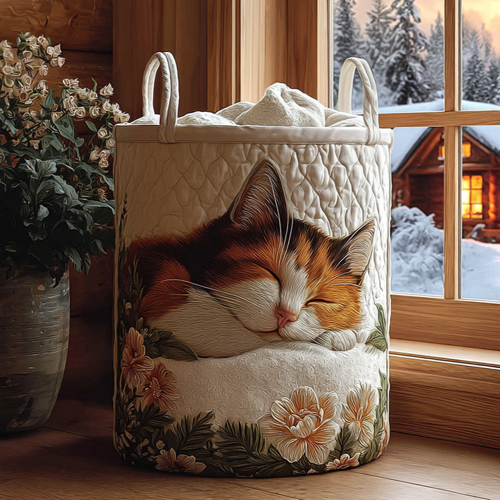 Cesta de Ropa Acolchada Nieve