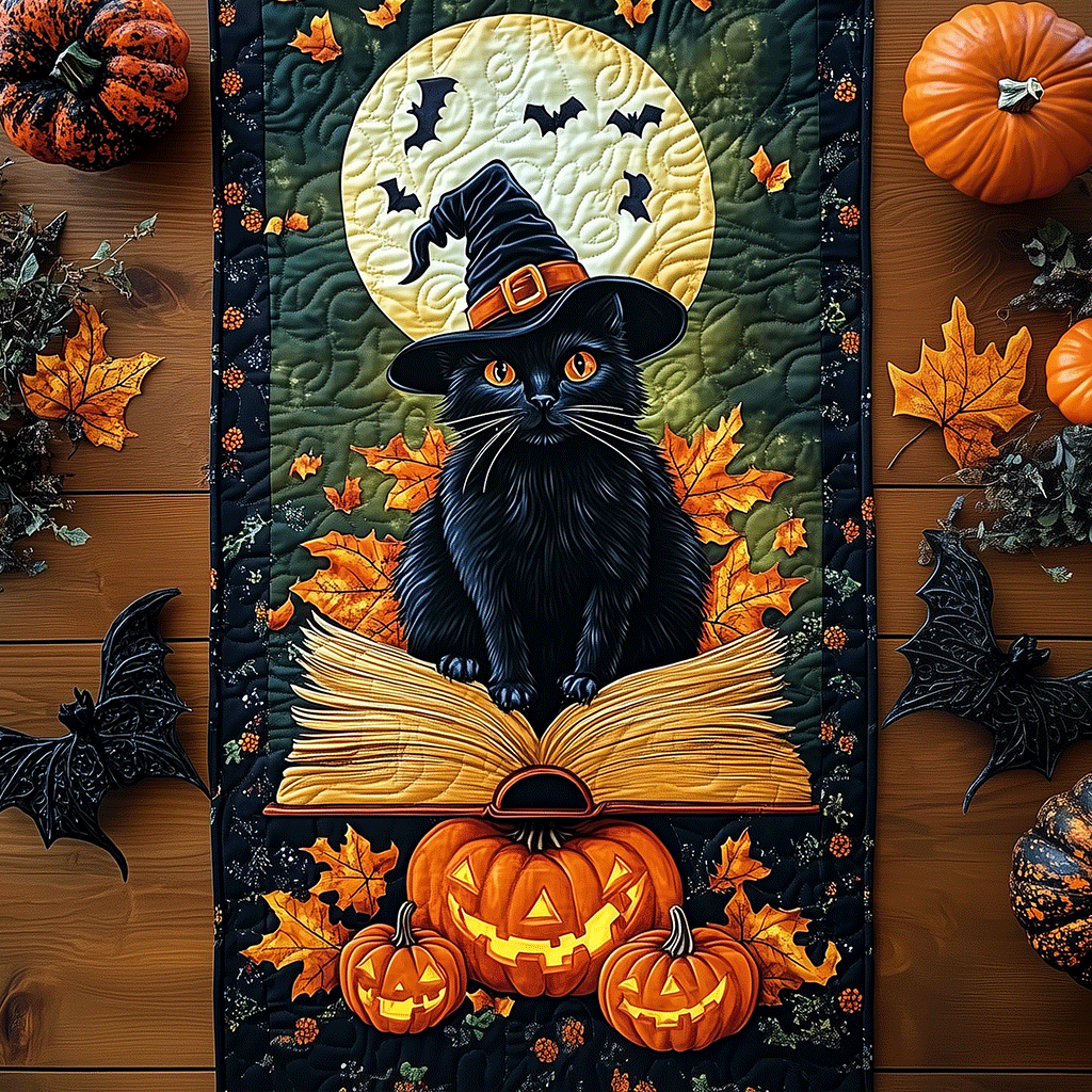 Camino de Mesa Acolchado de Halloween
