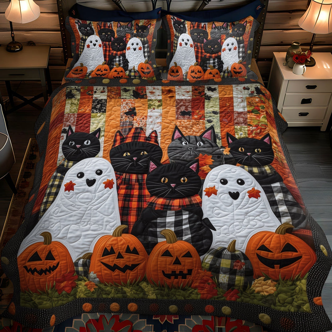 Conjunto de Ropa de Cama Acolchado de 3 Piezas Espeluznante