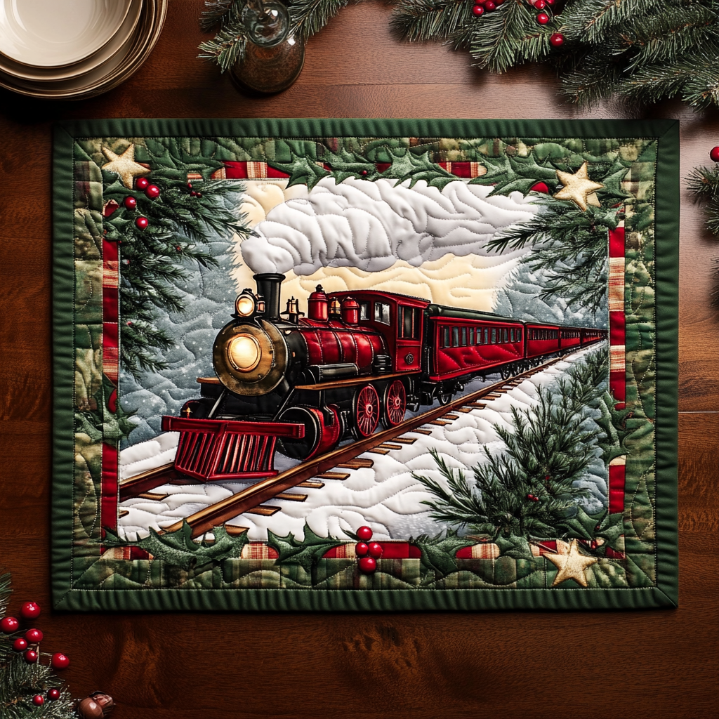 Mantelito Acolchado Starlight Rails
