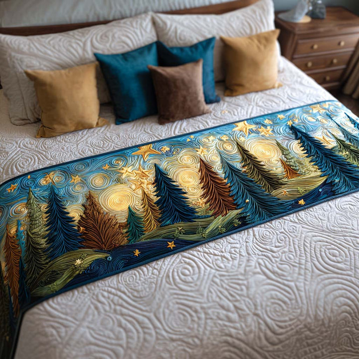Caminito de Cama Acolchado Starry Pines Glow