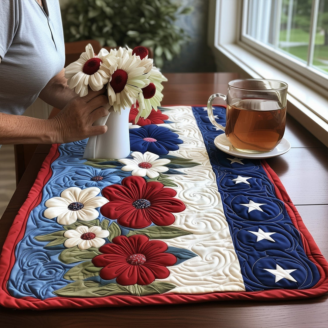 Mantel Individual de Estrellas y Rayas para Siempre