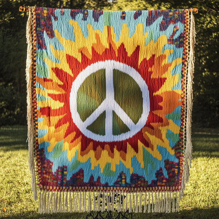 Manta Woven Sunburst Peace