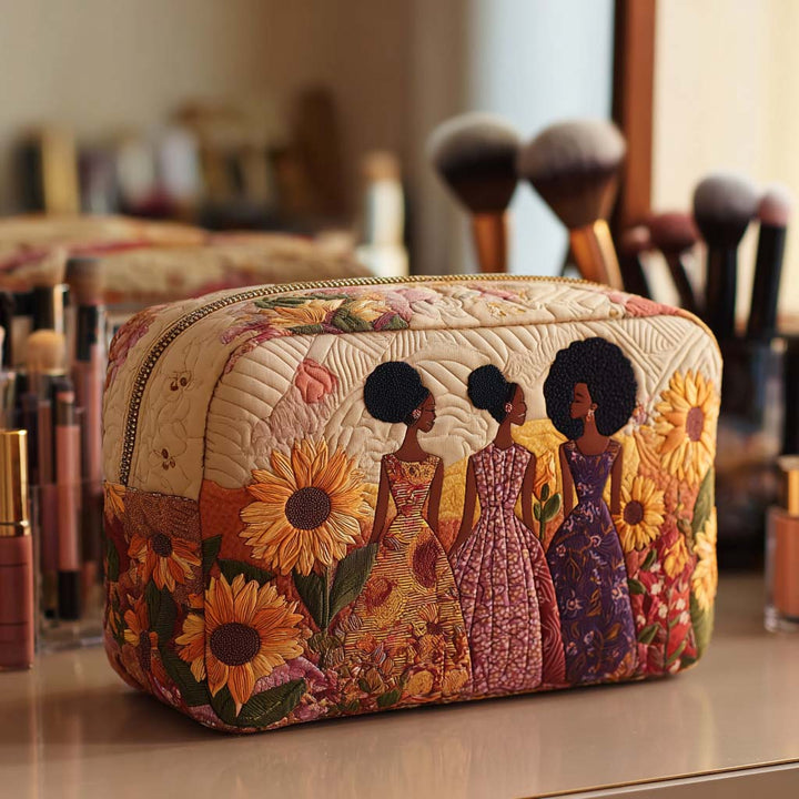 Bolsa de Maquillaje Acolchada Sunflower Glow