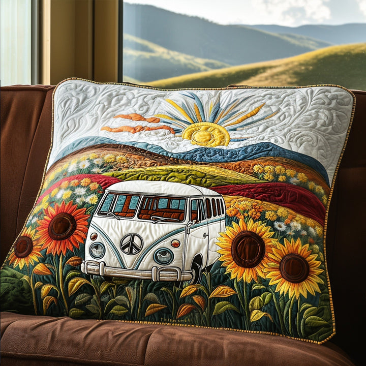 Funda de Almohada Acolchada Sunflower Soul Van