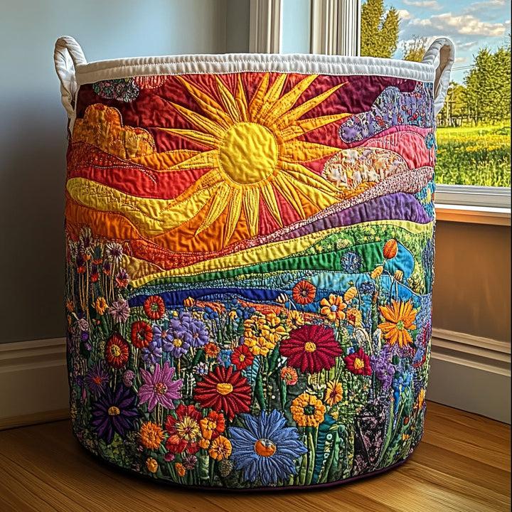 Cesta de Ropa Acolchada con Luz Solar