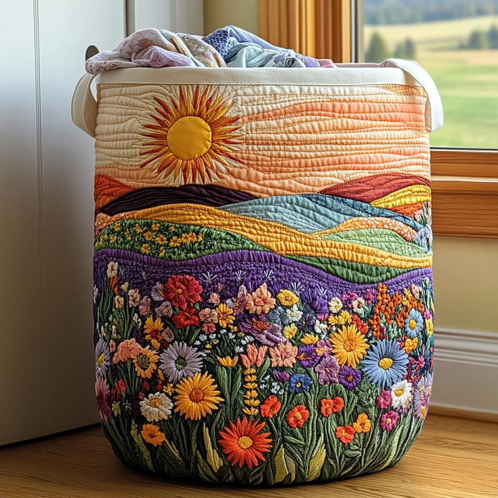 Cesta de Ropa Acolchada Sunny Bloom