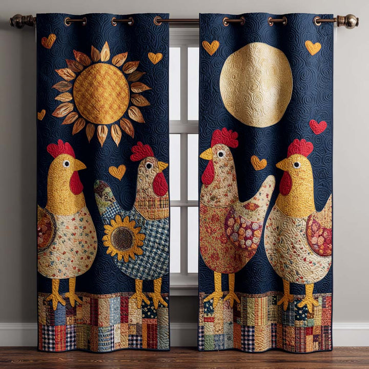 Cortinas Acolchadas delicias de pollitos soleados