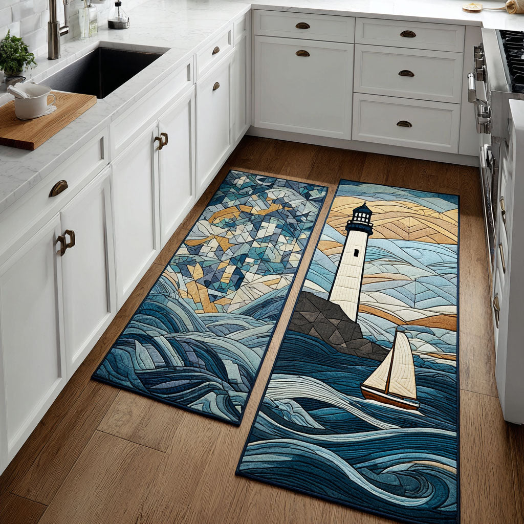 Alfombra de Área de Cocina Faro Soleado