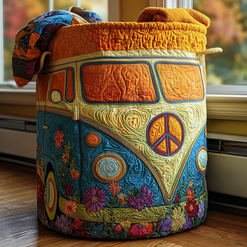 Cesta de Ropa Acolchada Van Hippie