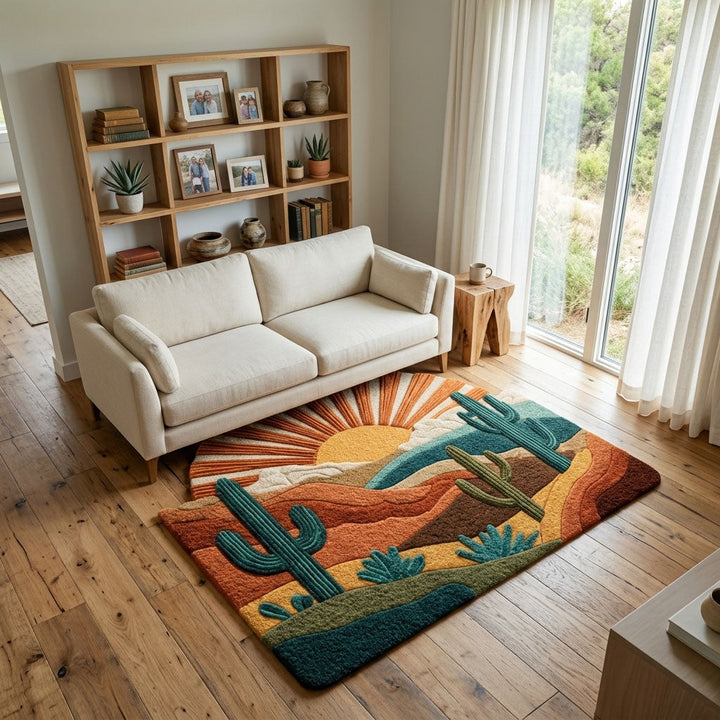 Alfombra de Área de Forma Personalizada Sunset Valley