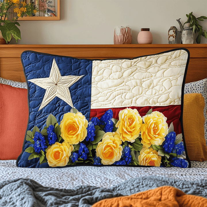 Funda de Almohada Acolchada Texas Bouquet