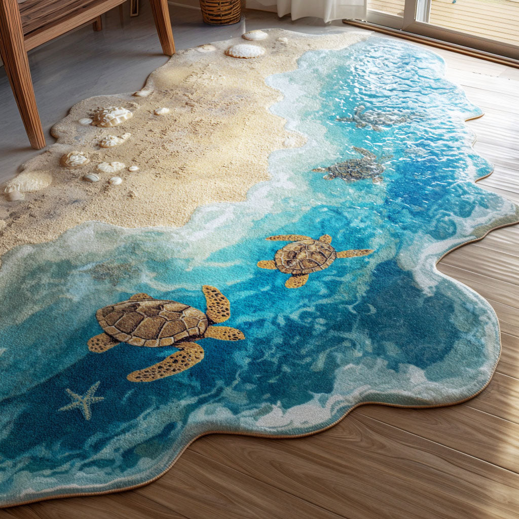 Alfombra de Área de Forma Personalizada Mareas de Serenidad