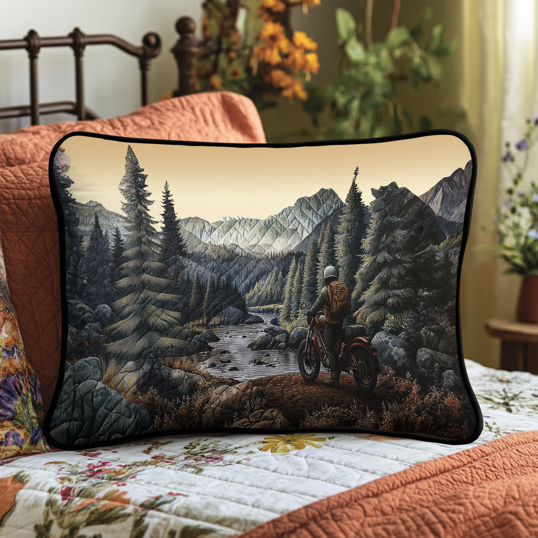 Funda de Almohada de Ropa de Cama Acolchada de Aventura en la Naturaleza