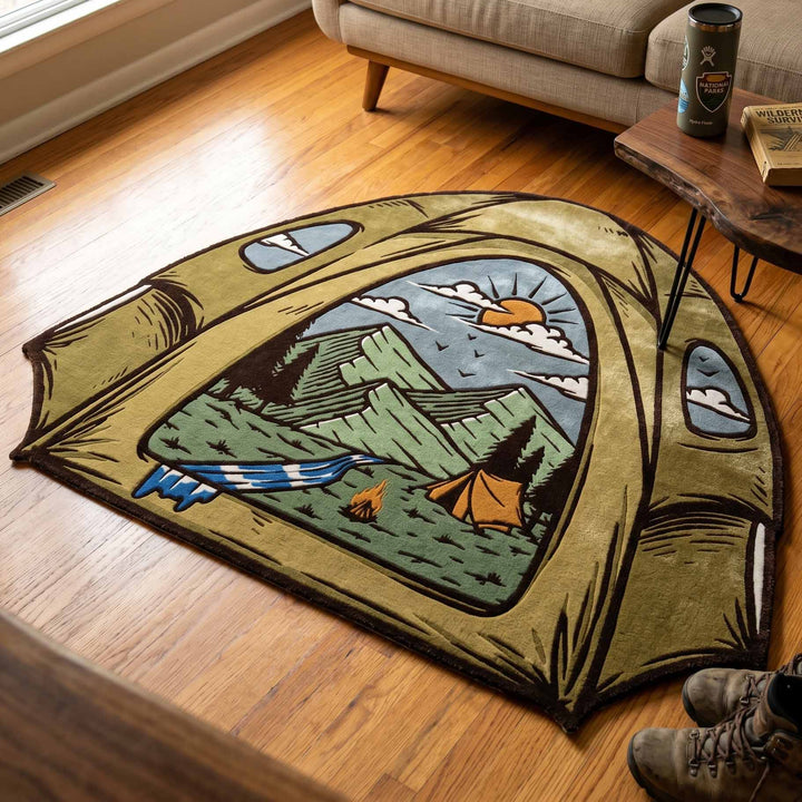 Alfombra de Área de Forma Personalizada Trail Shelter