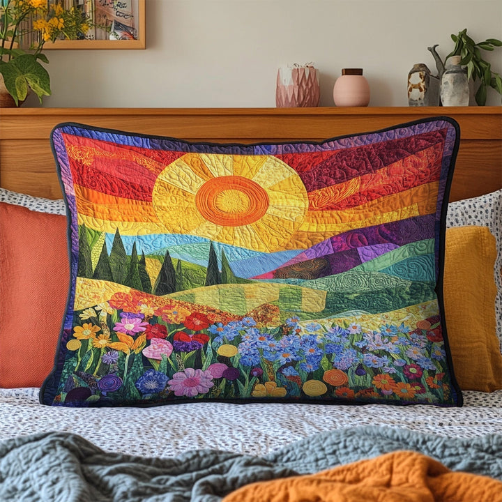 Funda de Almohada de Colcha de Paisaje Tranquilo