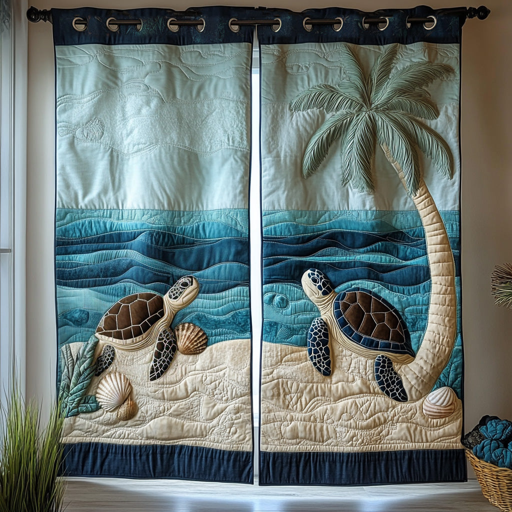 Cortinas Acolchadas de Conchas Tropicales