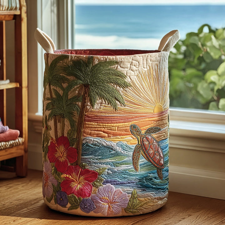 Cesta de Ropa de Cama Tropical