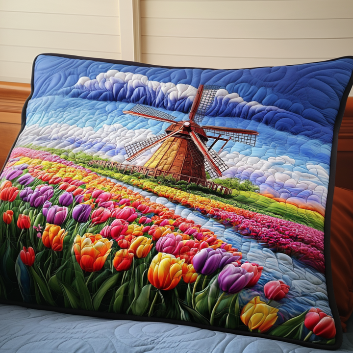 Funda de Almohada Acolchada Tulip Dreams