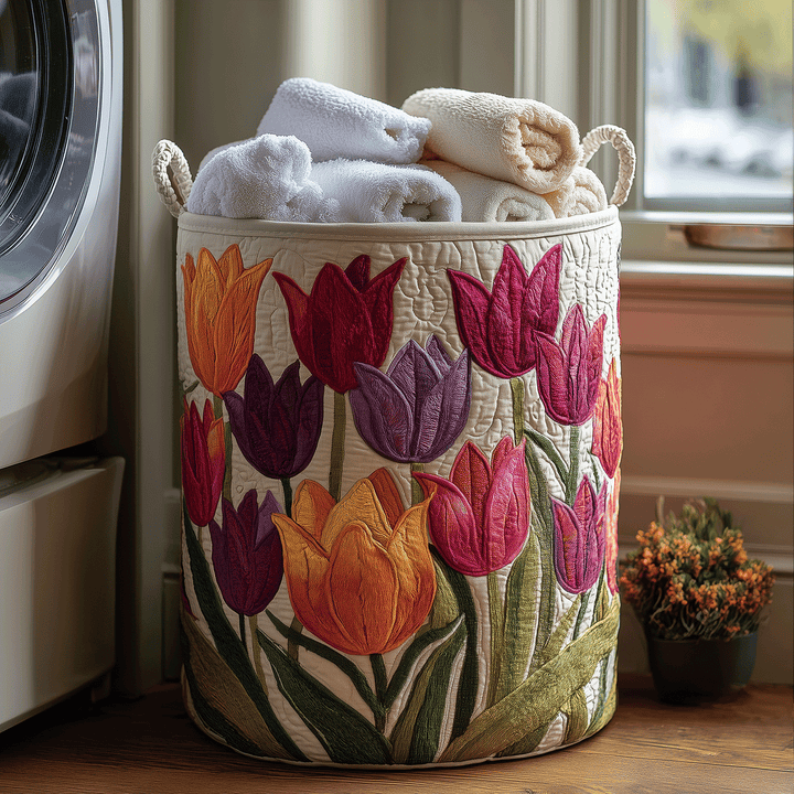 Cesta de Ropa Acolchada Tulip Joy