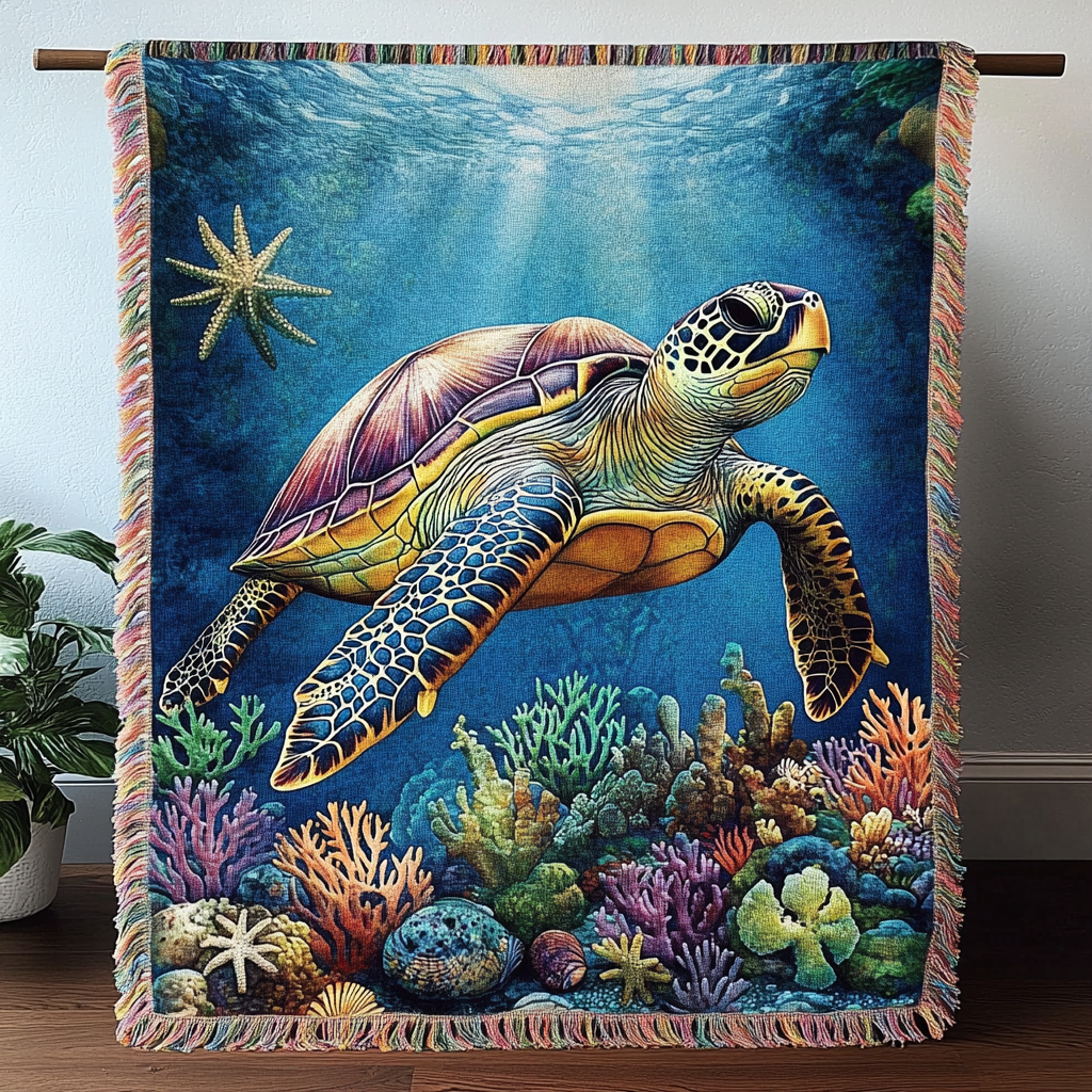 Manta Woven Turtle Tranquility