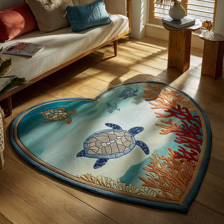 Alfombra de Área de Forma Personalizada Sueños de Tortuga