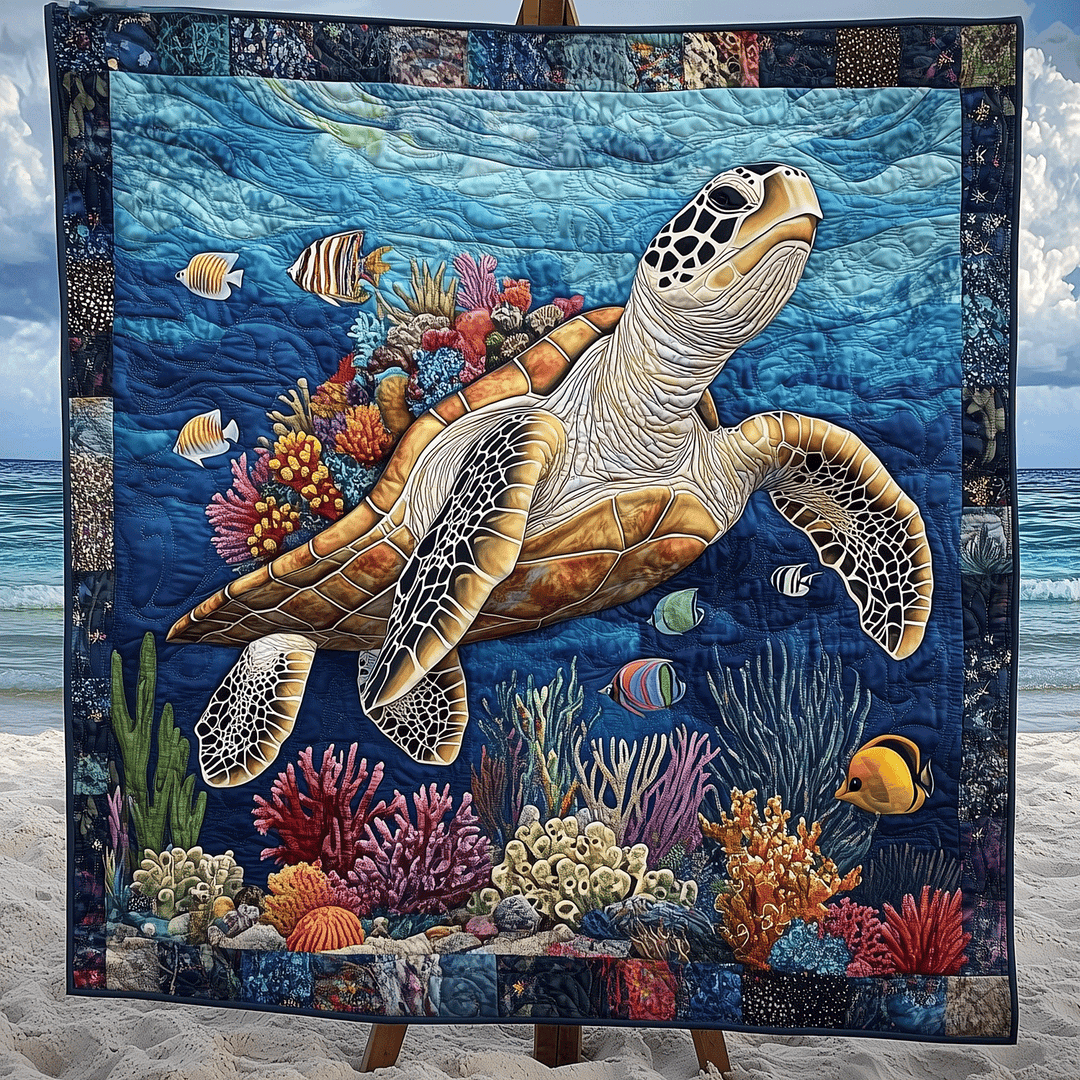 Manta Acolchada de Tortuga