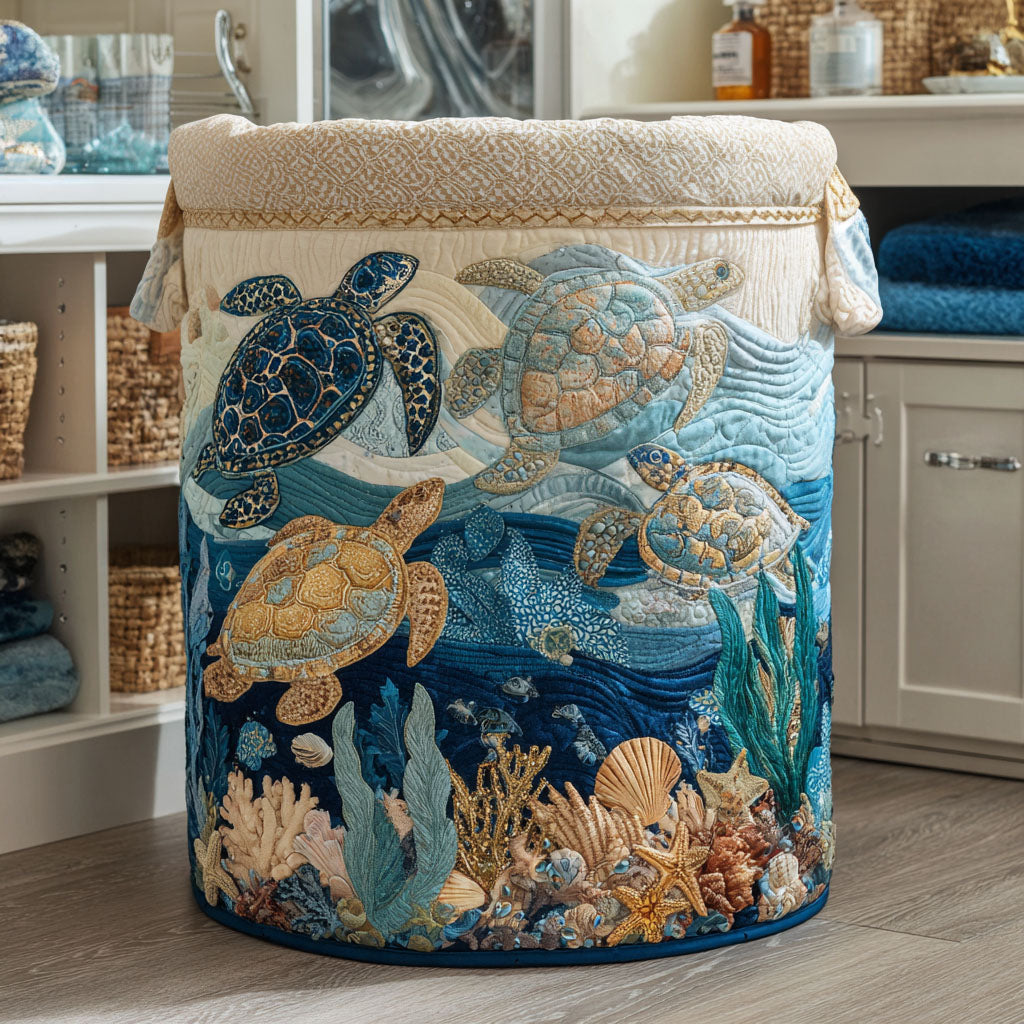 Cesta de Ropa Acolchada Shell Shine