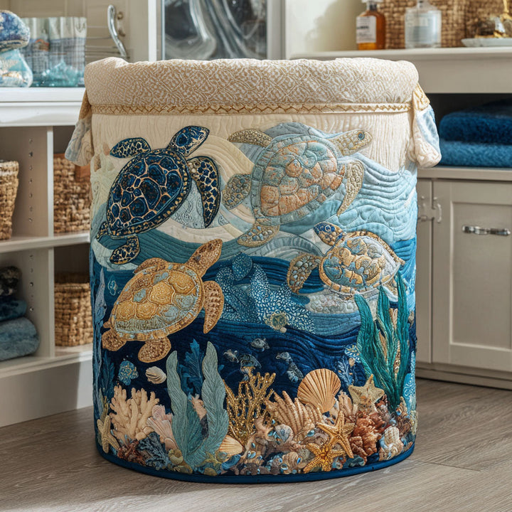 Cesta de Ropa Acolchada Shell Shine