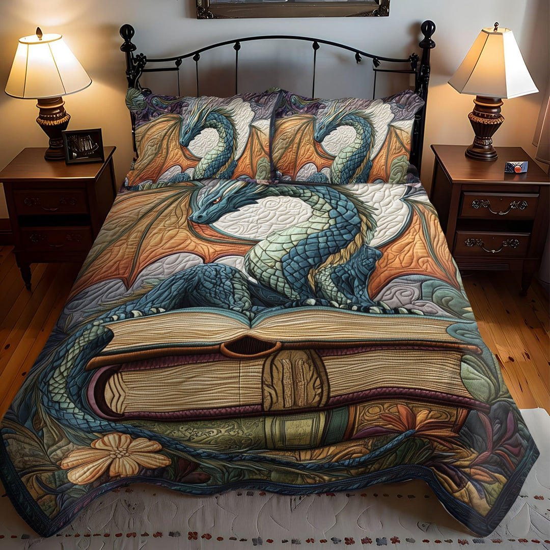 Juego de Ropa de Cama Acolchado de 3 Piezas Twilight Guardian