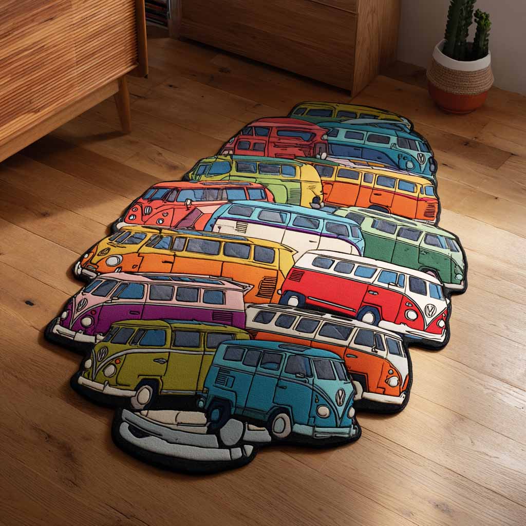 Alfombra de Área de Forma Personalizada Van Parade