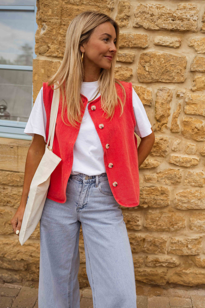 CARLA|GILET ESTIVO VINTAGE