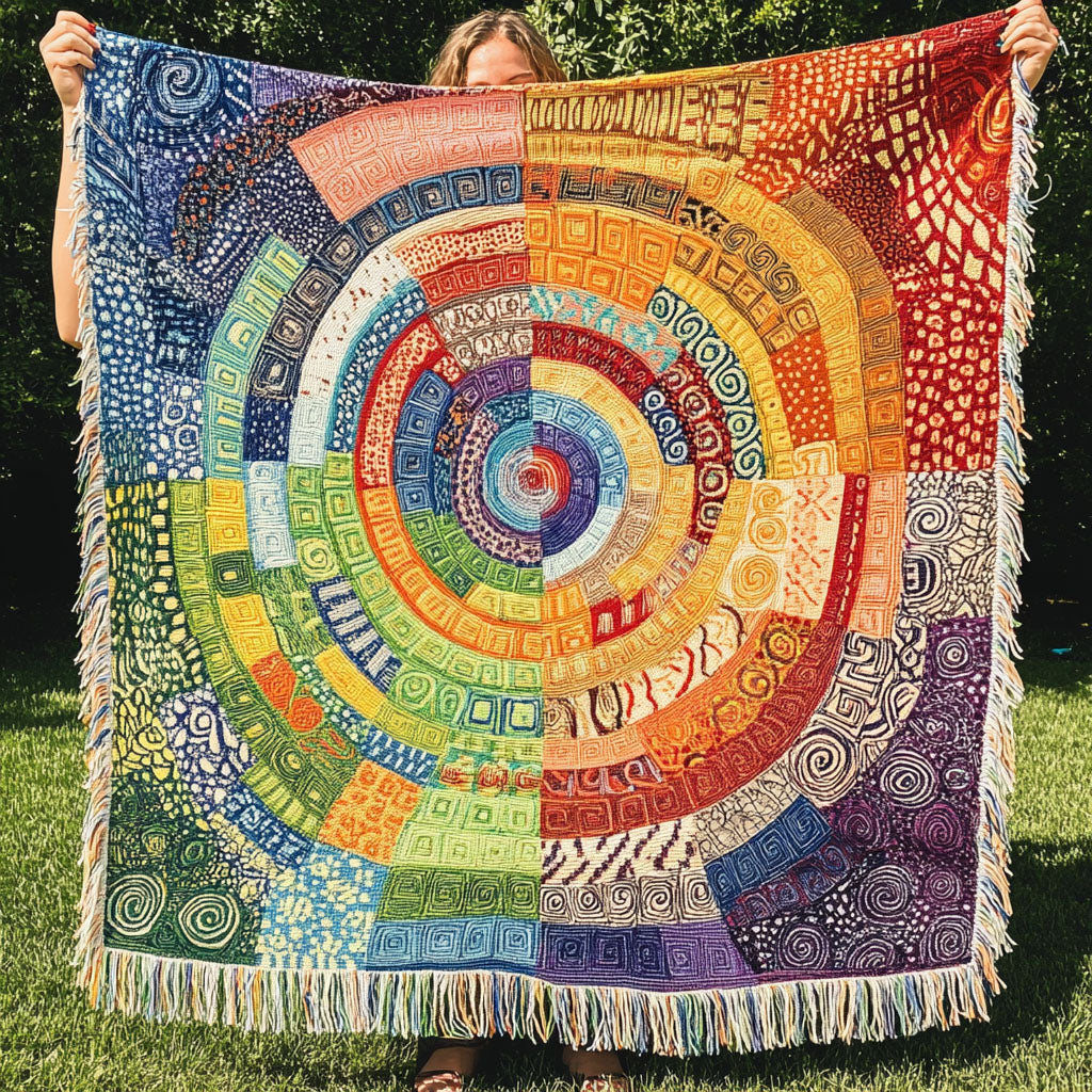 Manta Woven Solar Bloom Vibrante