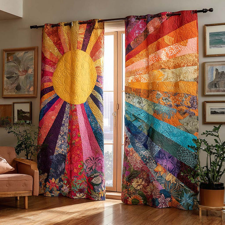 Cortinas Acolchadas Rayos Cálidos del Cañón
