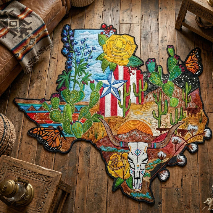 Alfombra de Área de Forma Personalizada con Botas del Oeste