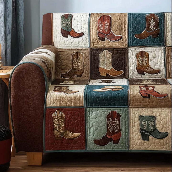 Funda de Sofá Acolchada Estilo Vaquero