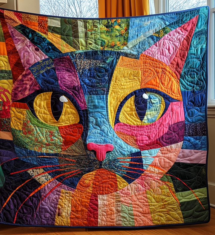 Manta Acolchada de Gatito Caprichoso