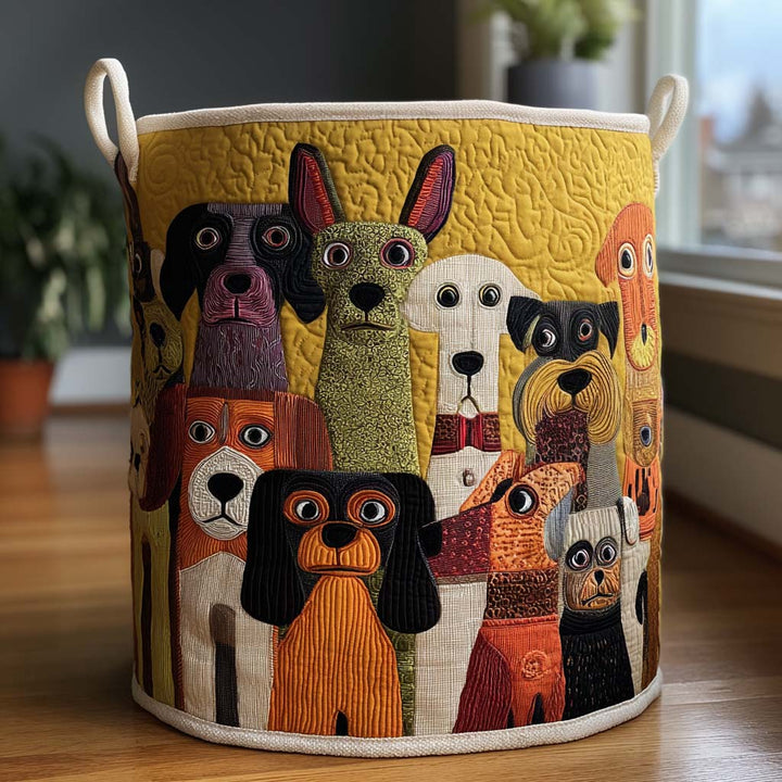 Cesta de Ropa Acolchada Whimsy Woofs