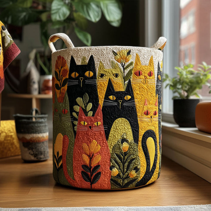 Cesta de Ropa Acolchada Whisker Patch