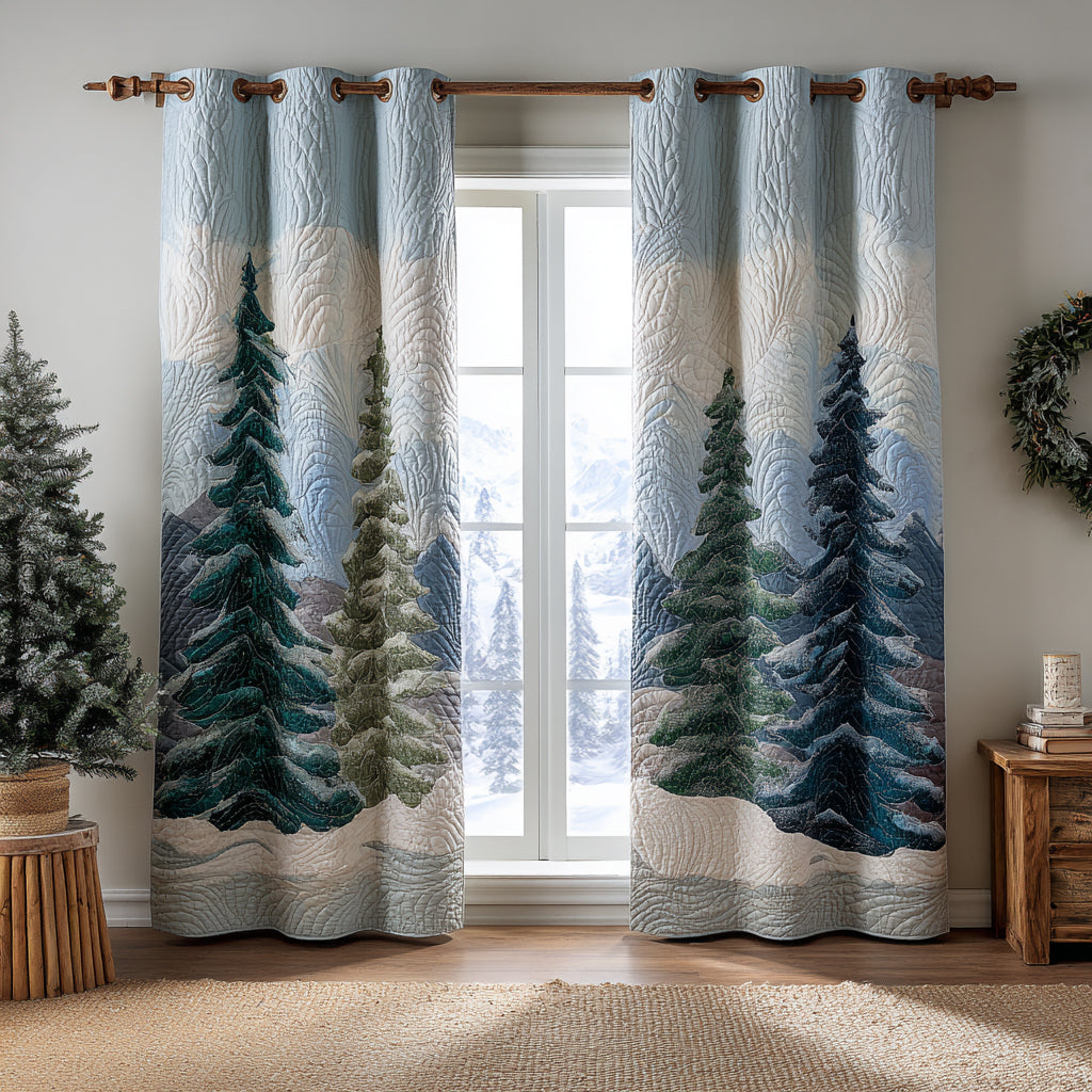 Cortinas Acolchadas de Hojas Susurrantes