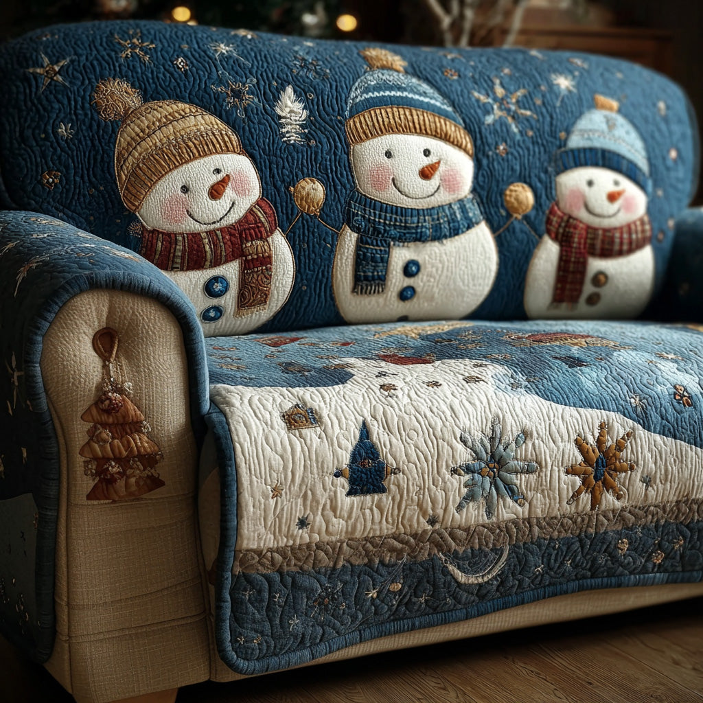 Funda de Sofá Acolchada Whispering Snowlight