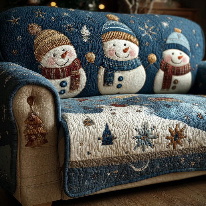 Funda de Sofá Acolchada Whispering Snowlight