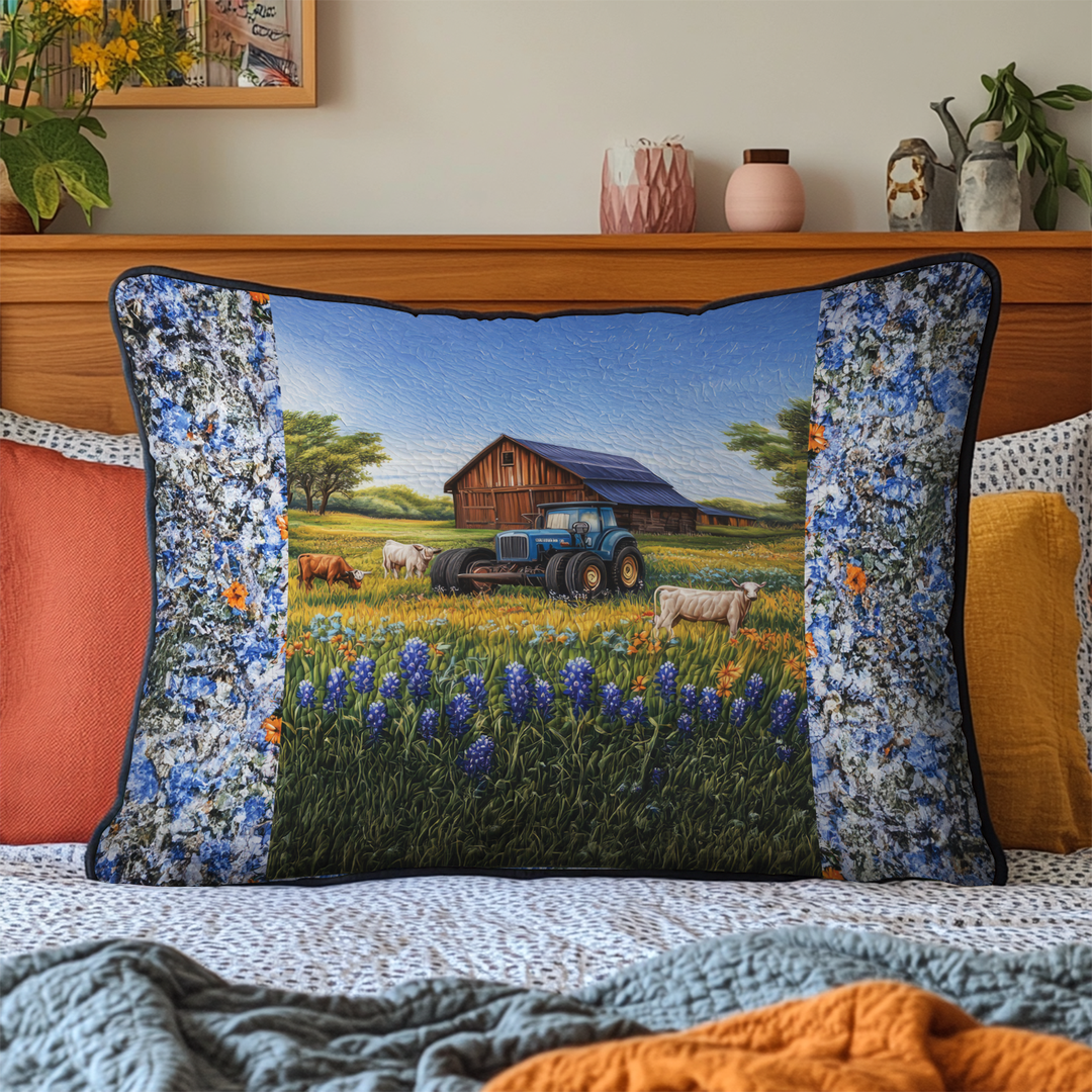 Funda de Almohada de Edredón Wild Bluebonnet