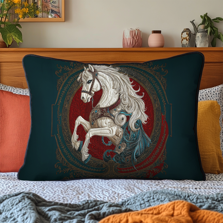 Funda de Almohada de Edredón de Caballo Salvaje