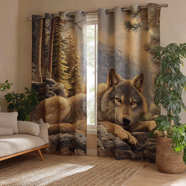 Cortinas Acolchadas de Alma de Lobo Silvestre