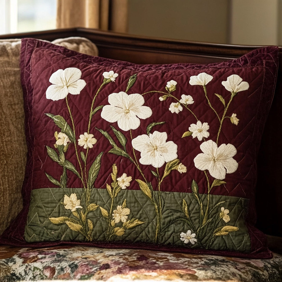Funda de Almohada de Edredón Sueños de Flores Silvestres
