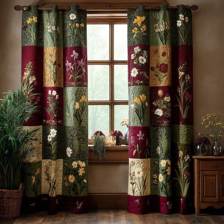 Cortinas Acolchadas Sueños de Flores Silvestres