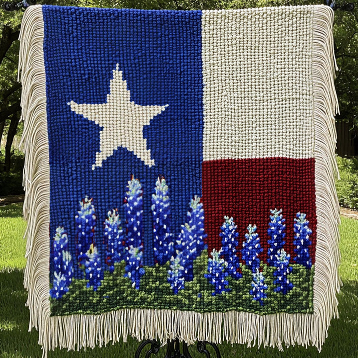 Manta Woven de Raíces de Flores Silvestres