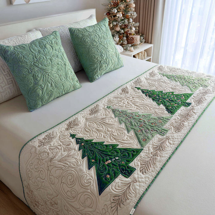 Caminito de Cama Acolchado Navideño