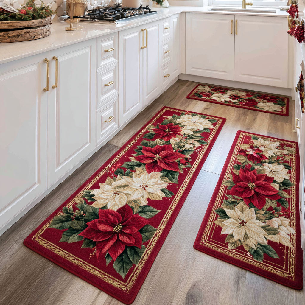 Alfombra de Área para Cocina Winter Bloom